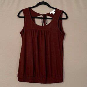 Charlotte Russe, Size L, 50% Rayon, 50 % Polyester, Brown Top